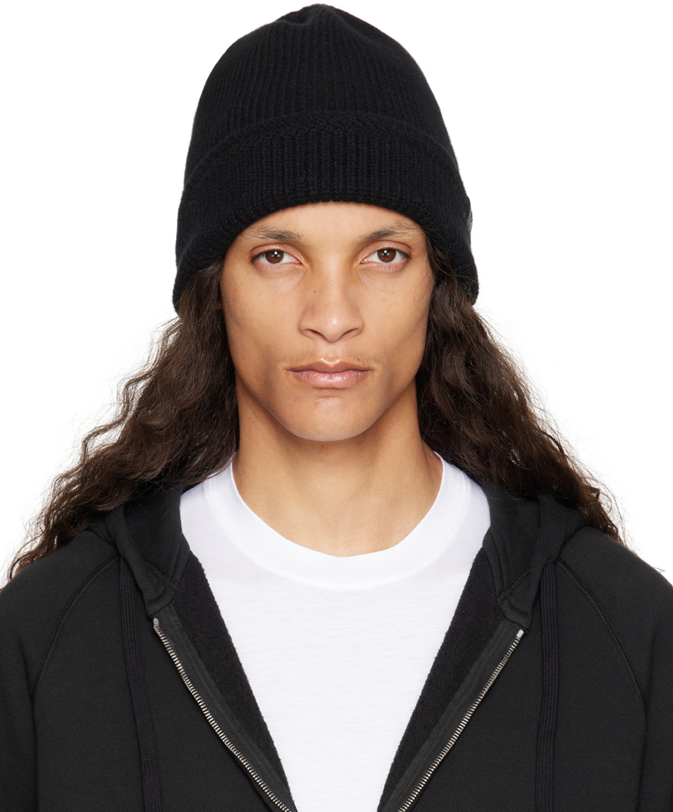 TOM FORD Black Cashmere Knitted Beanie