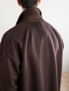 Kiton - Wool and Cashmere-Blend Coat - Brown