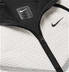 Nike - Embroidered Neoprene Hooded Jacket - Neutrals