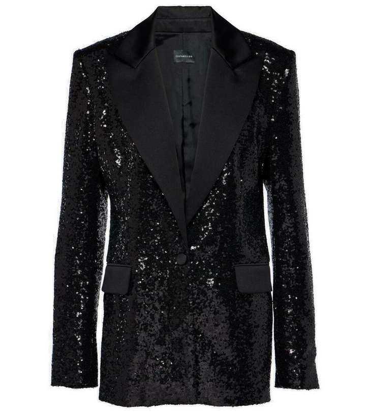 Photo: Costarellos Sequined satin blazer