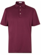 Peter Millar - Tech-Jersey Golf Polo Shirt - Burgundy