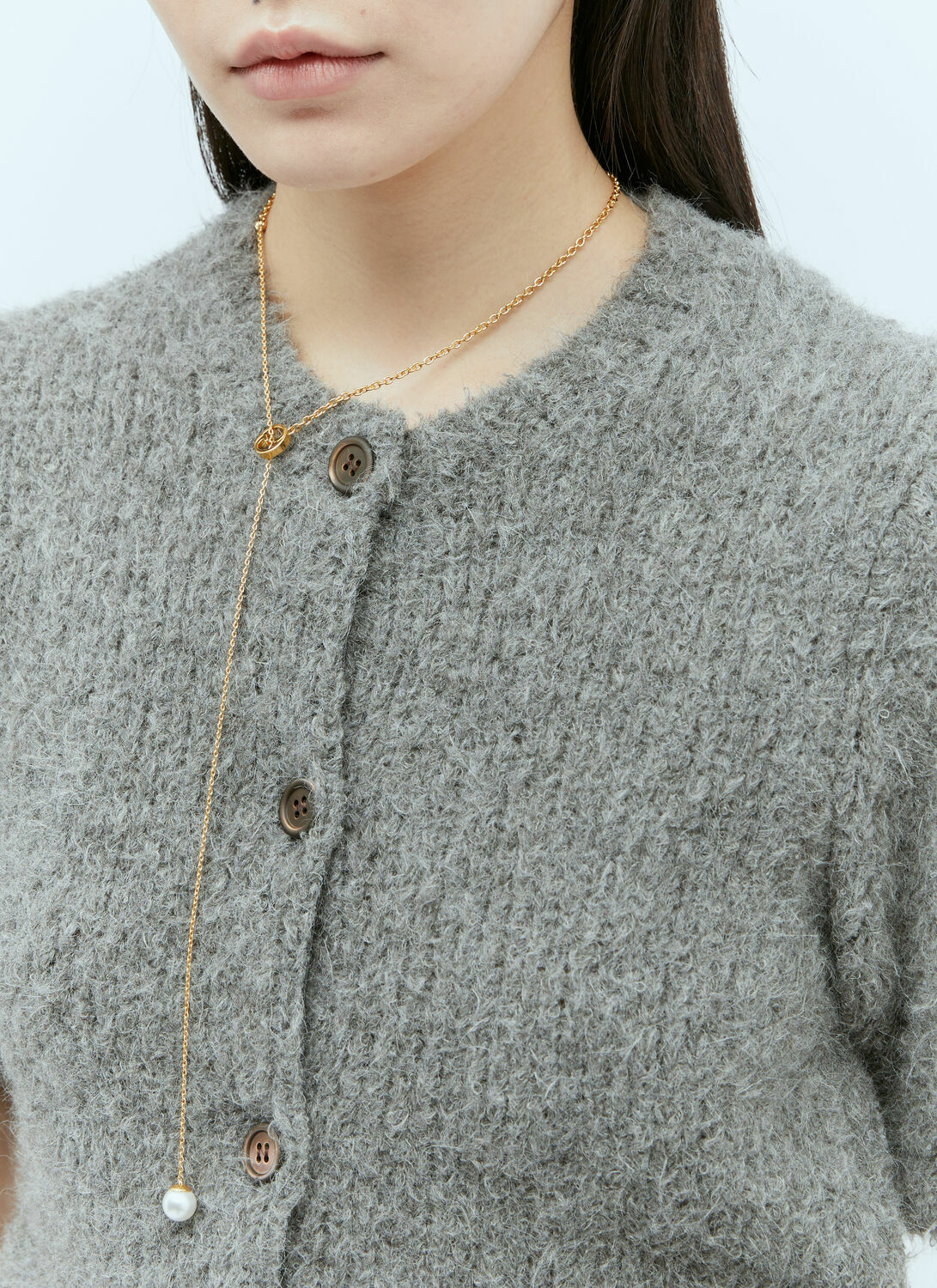 Gucci Blondie Pearl Drop Necklace