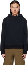 ZEGNA Black Press-Stud Hoodie