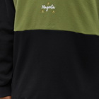 Magenta Men's F.R.A. Long Sleeve Pocket Polo Shirt in Black