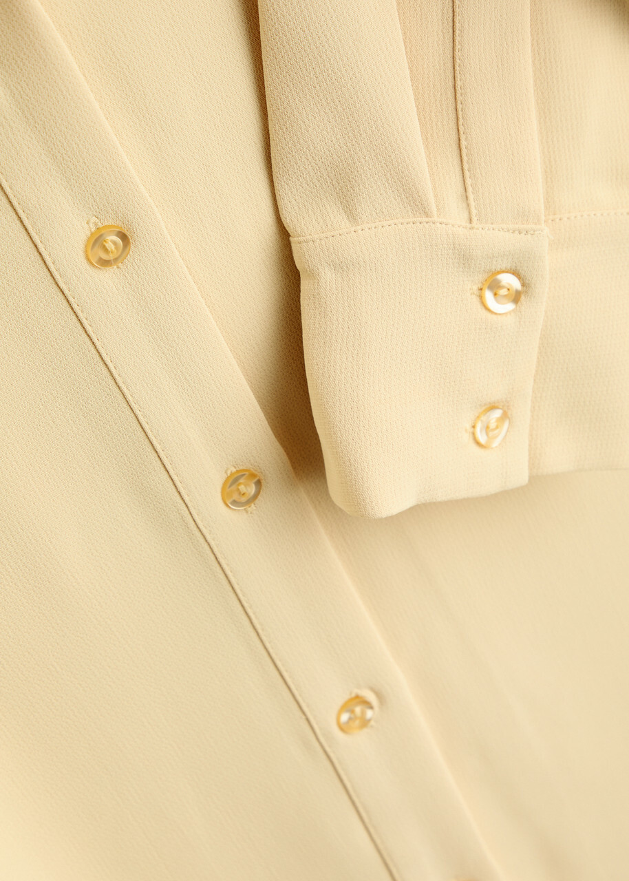 Paris Georgia Gwyneth Maxi Shirt Dress Cream