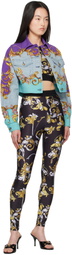 Versace Jeans Couture Multicolor Outline Barocco Denim Jacket