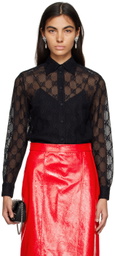 Gucci Black GG Blouse