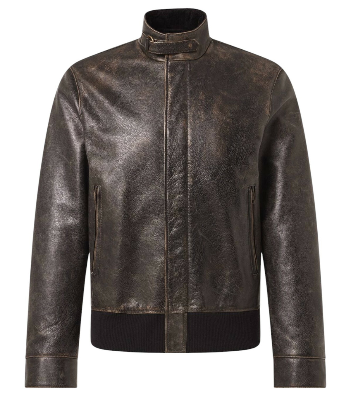 送料無料◆2025新品  T/SEHNE SSENSE Exclusive Brown Asymmetric Leather Jacket ジャケット・アウター