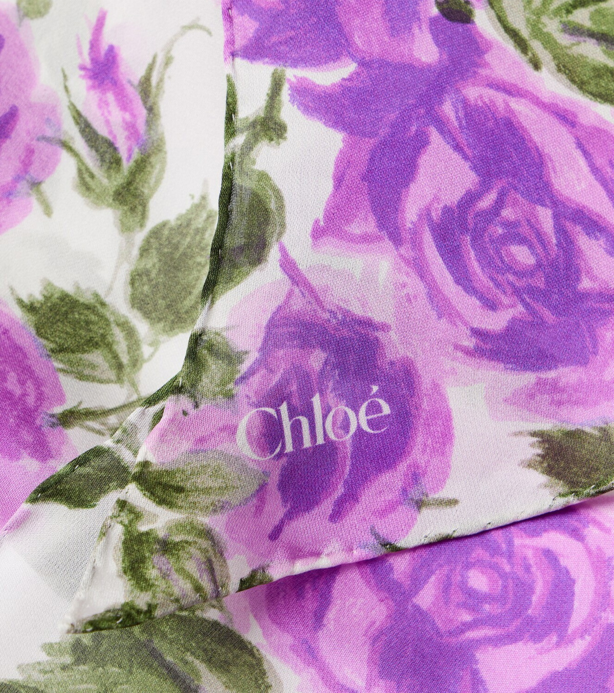Chloé Chloé Bloom floral silk scarf