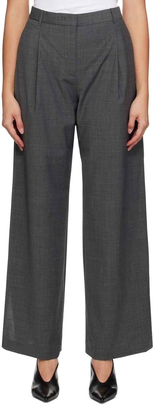 The Garment Gray Pisa Wide Trousers
