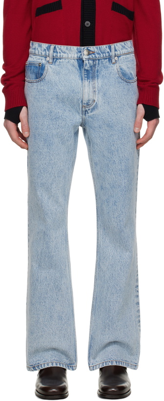 Photo: Ernest W. Baker Blue Flare Jeans