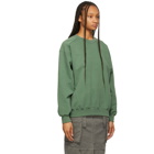 Juun.J Green Garment-Dyed Sweatshirt