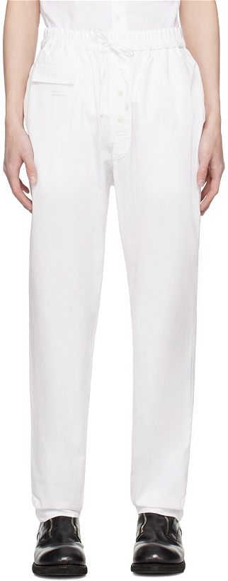 Photo: UNDERCOVER White Easy Pants