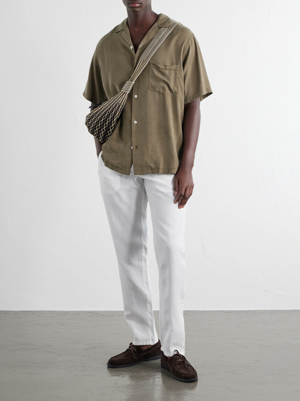 Orlebar Brown - Cornell Straight-Leg Linen Trousers - Neutrals