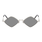 Saint Laurent Silver and Grey Diamond SL 302 Sunglases