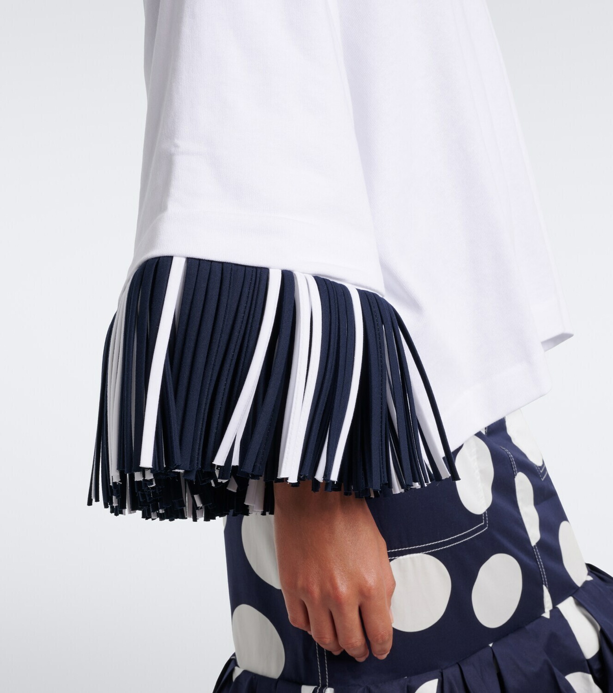 Jacquemus Cabana fringed cotton jersey T-shirt