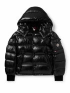 Moncler - Maljasset Slim-Fit Quilted Lacquered-Nylon Hooded Down Jacket - Black