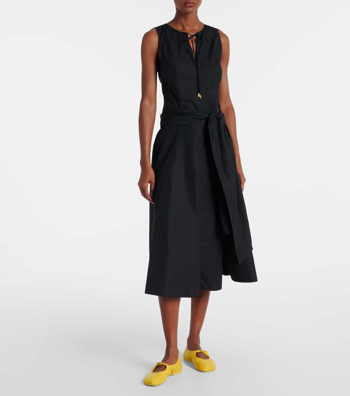 Loewe Cotton poplin wrap dress