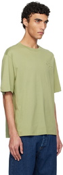 Maison Kitsuné Green Embossed Profile Fox Oversize T-shirt