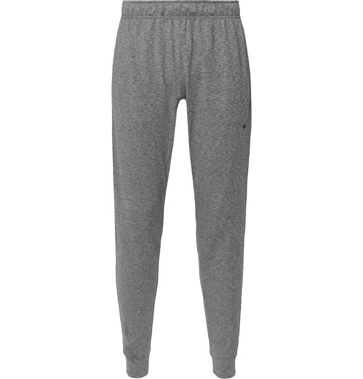 Photo: Nike Training - Tapered Space-Dyed Dri-FIT Sweatpants - Charcoal