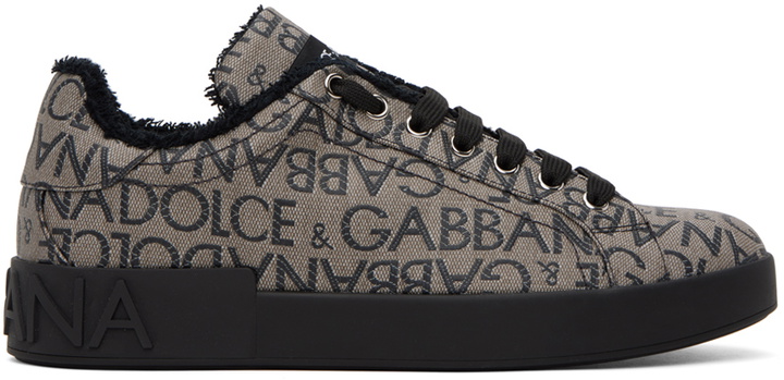 Photo: Dolce & Gabbana Brown Portofino Sneakers