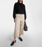 Proenza Schouler Amara cotton-blend wide-leg pants