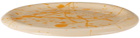 BOMBAC Off-White & Orange Splatter Plate