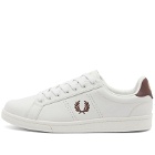 Fred Perry Men's B721 Leather Sneakers in Porcelain/Carrington Brick