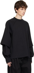 Seventh Black Raglan Layered Longsleeve T-shirt