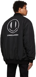 Raf Simons Black Smiley Edition Bomber Jacket