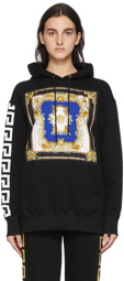 Versace Black Baroque Print Hoodie