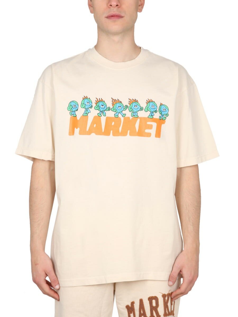 [MARKET] マーケット Tシャツ T-Shirt (送料関税込み) END. x Chinatown Market Waste Management T-Shirt in Green MARKET