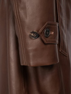 SAINT LAURENT - Leather Trench Coat