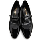 Saint Laurent Black Sixtine Ballerina Flats