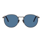 VIU Gunmetal and Blue The Voyager Sunglasses