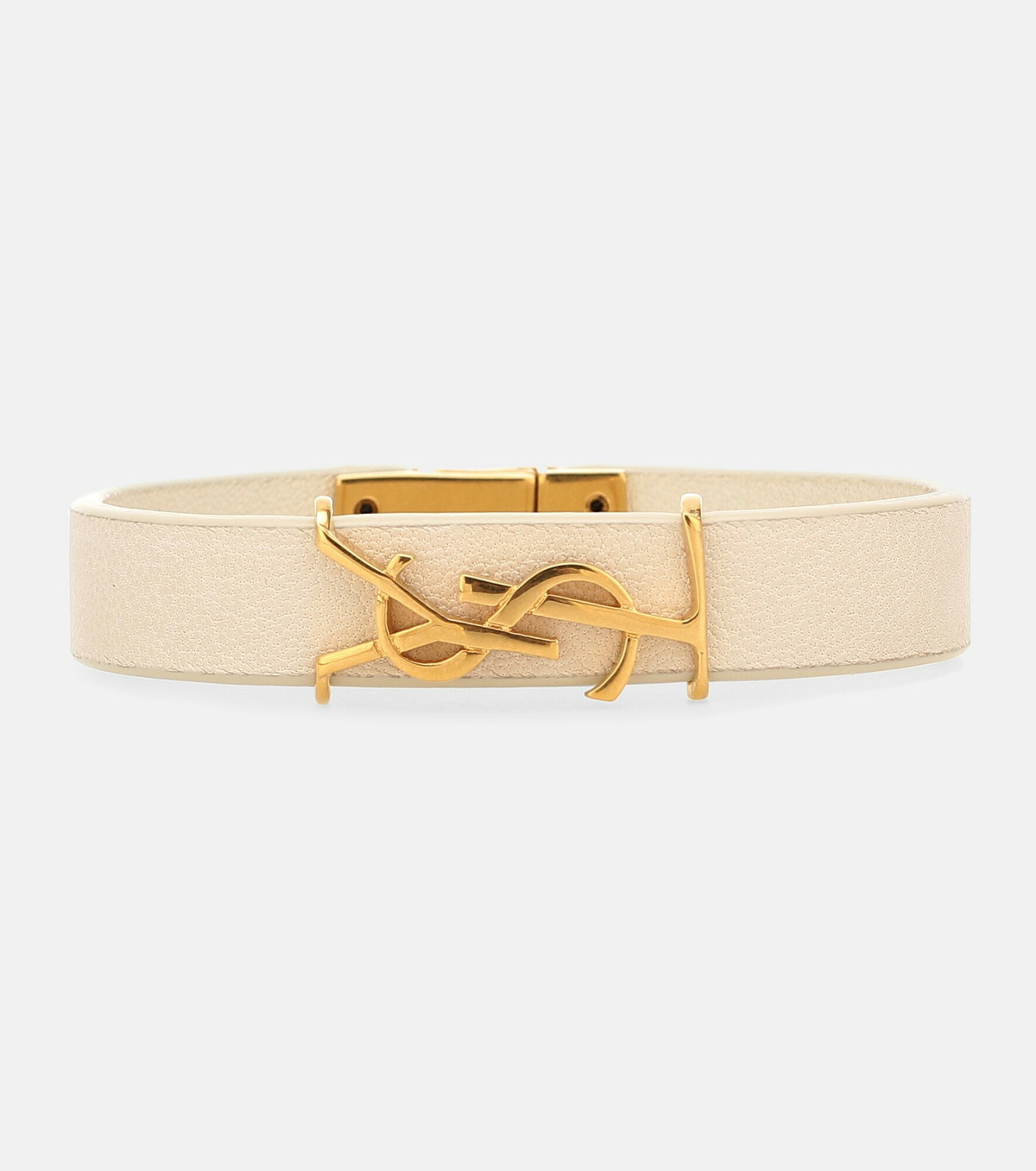 関税込 SAINT LAURENT Monogram leather bracelet Saint Laurent Monogram Black Leather Bracelet - Walmart.com