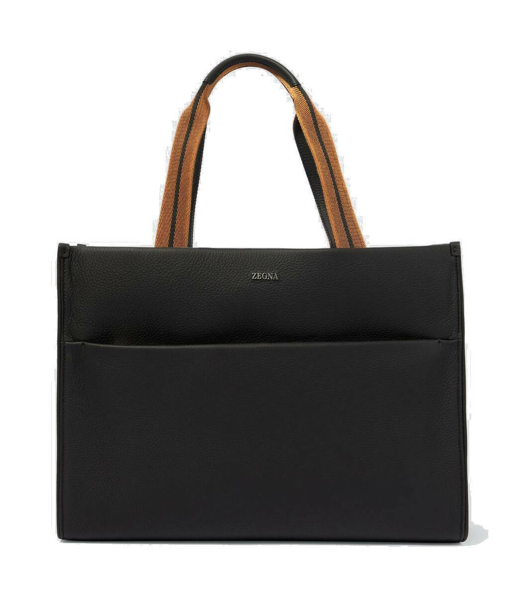 Zegna Leather tote bag Zegna