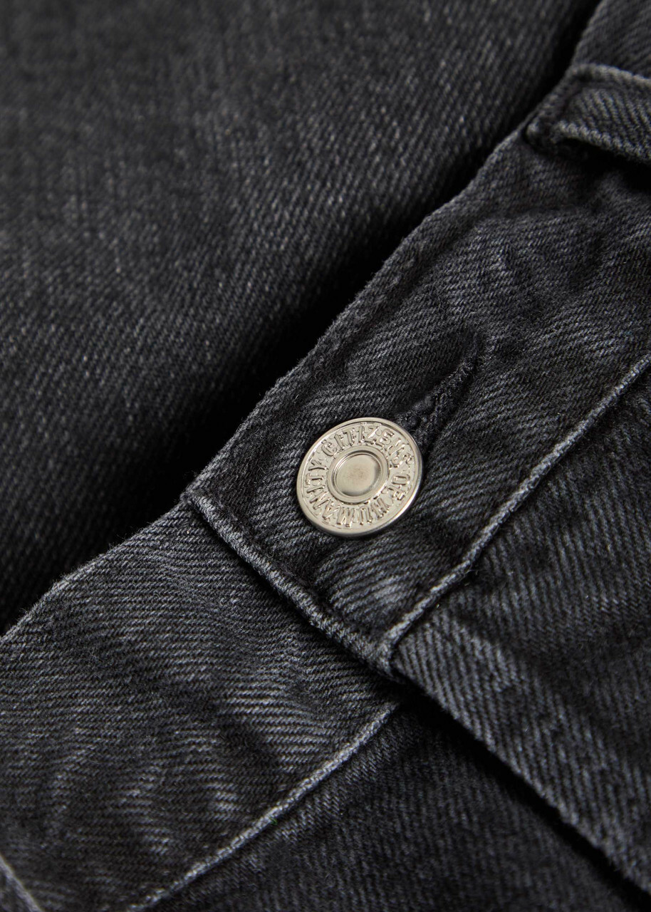 Citizens OF Humanity Ayla Frayed Denim Shorts Black