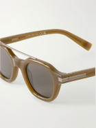 Zegna - Aviator-Style Acetate Sunglasses - Green
