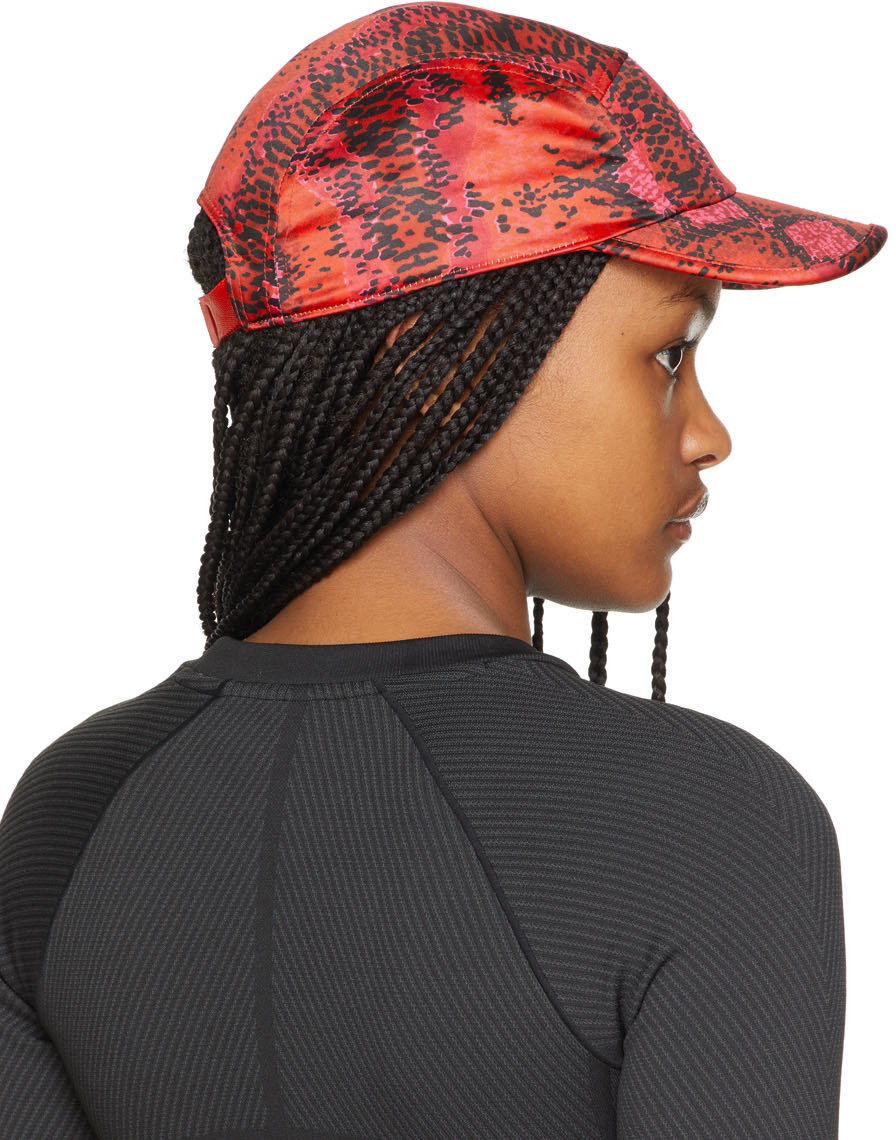 adidas x IVY PARK Red Printed Satin Panel Cap