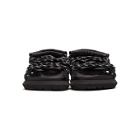 Sacai Black Double Lace-Up Sandals