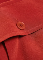 Joseph Kniza Belted Chiffon top Red