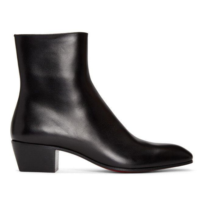 Photo: Christian Louboutin Black Jolly Zip Up Boots