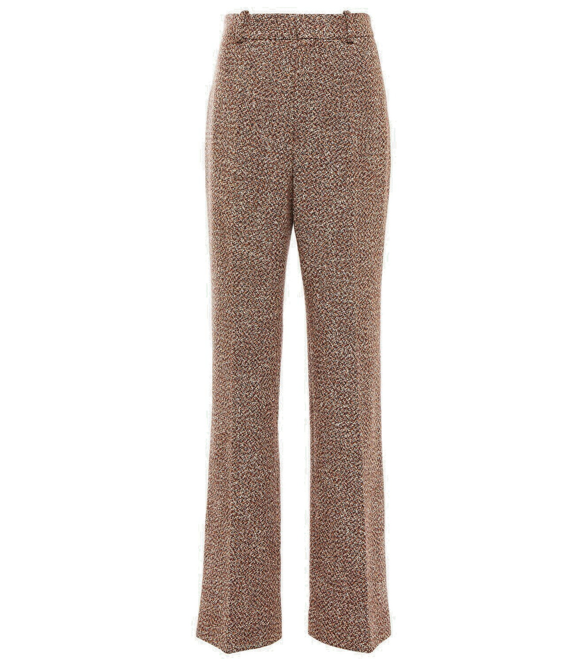 Chloé Mid-rise wide-leg tweed pants Chloe