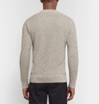 Theory - Ardess Mélange Linen and Cotton-Blend Sweater - Mushroom