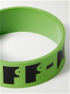 Off-White - Logo-Print Rubber Bracelet