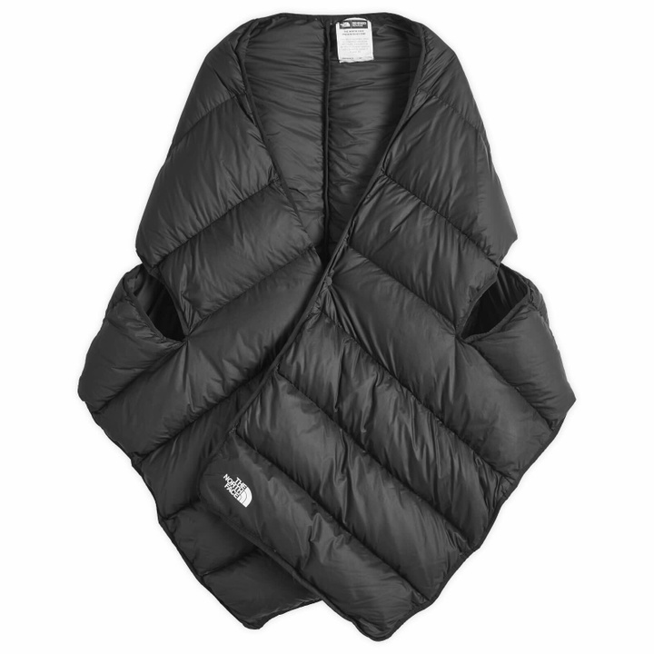 Photo: END. x The North Face REMADE Down Shawl in Multi