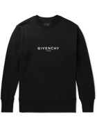 Givenchy - Logo-Print Cotton-Jersey Sweatshirt - Black