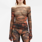KNWLS Women's Clavicle Longsleeve in Acid Flame