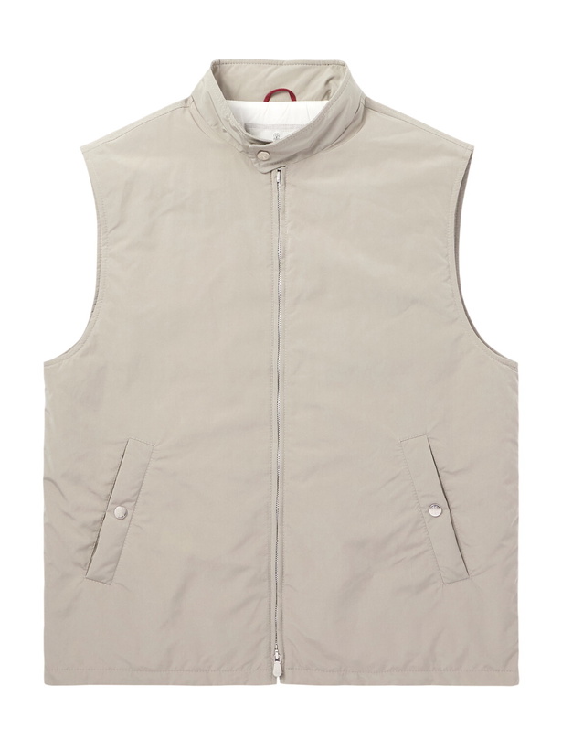 Photo: Brunello Cucinelli - Padded Shell Gilet - Gray